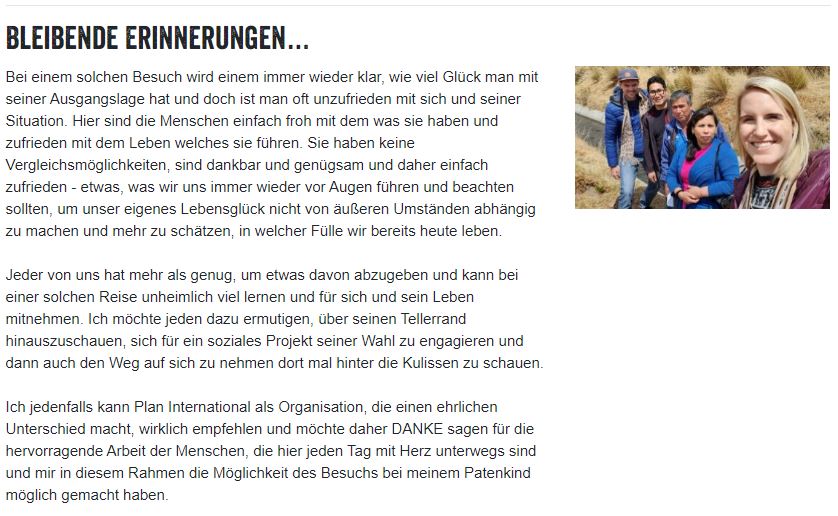 Plan International Besuchsbericht S. 4